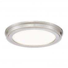 Worldwide Lighting Corp E30003-005 - Jupiter 13 in. Brushed Steel Color Changing LED Ceiling Flush Mount – 2 Pack