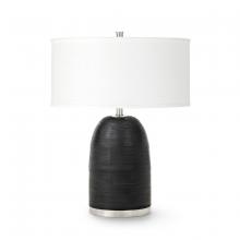 Palecek 2688-35 - RIVOLI LEATHER TABLE LAMP BLACK
