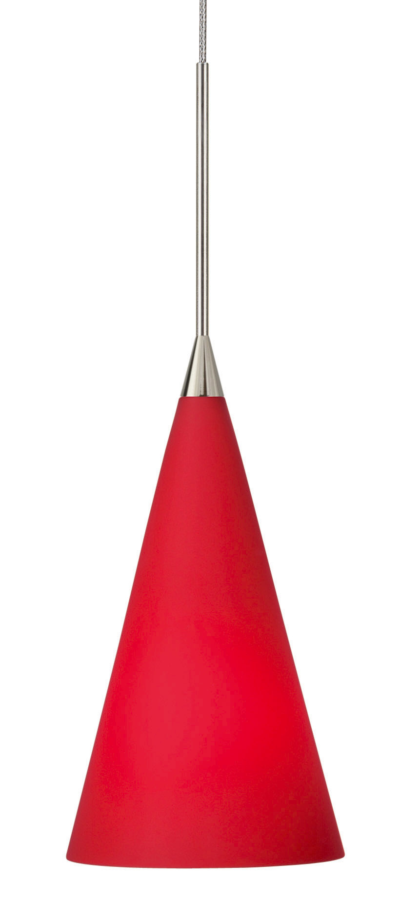 Pendant Konos Red Satin Nickel GY6.35 Xenon 35W Monopoint