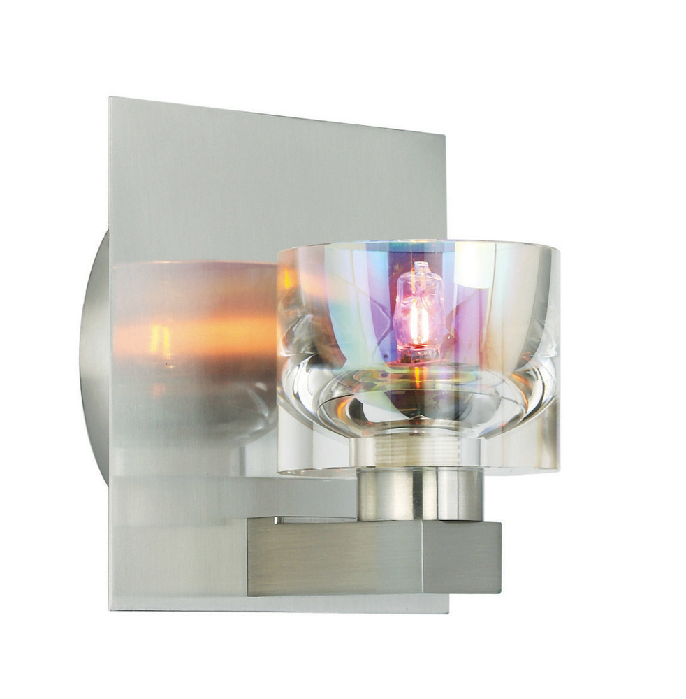 Wall Bracket Elise Crystal Prismatic Satin Nickel LED G9 3W