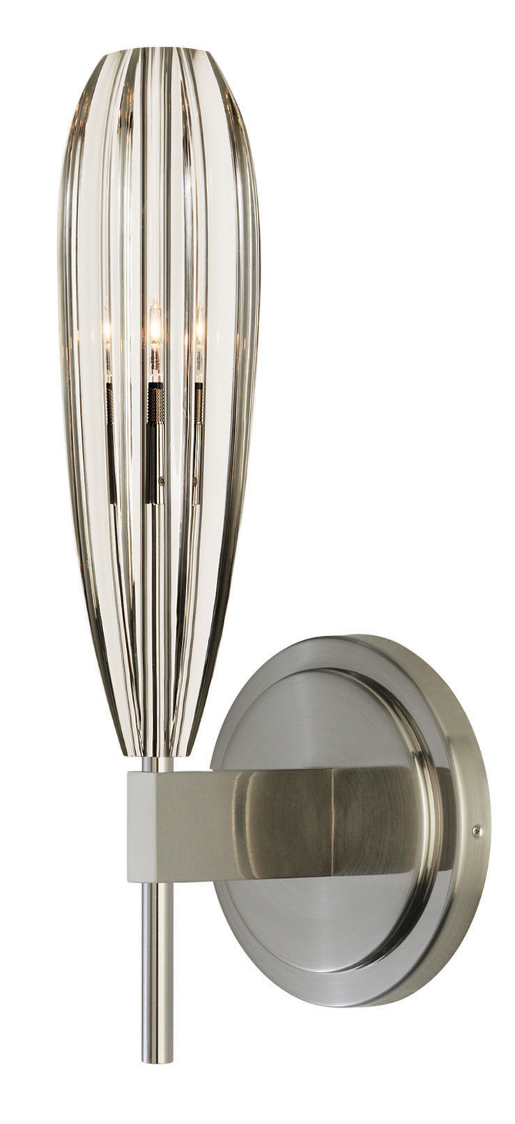 Wall Sconce Alicia Crystal Clear Satin Nickel G4 Hal 20W 350lm