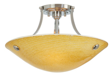 Stone Lighting CL501AMBZMB6 - Ceiling Neptune Amber Bronze E26 Incandescent 3x60W