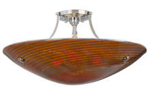 Stone Lighting CL502LVSNMB6 - Ceiling Neptune Grande Lava Satin Nickel E26 Incandescent 3x60W