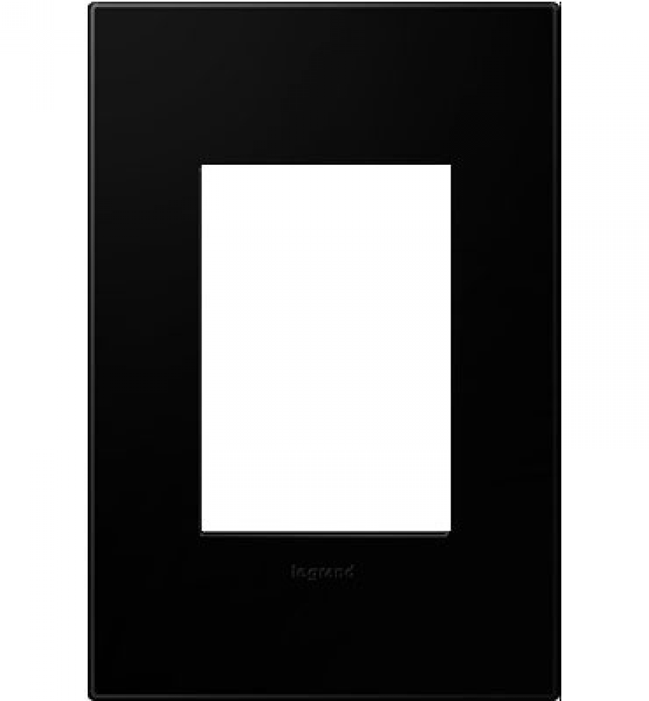 adorne? Black Ink One-Gang-Plus Screwless Wall Plate