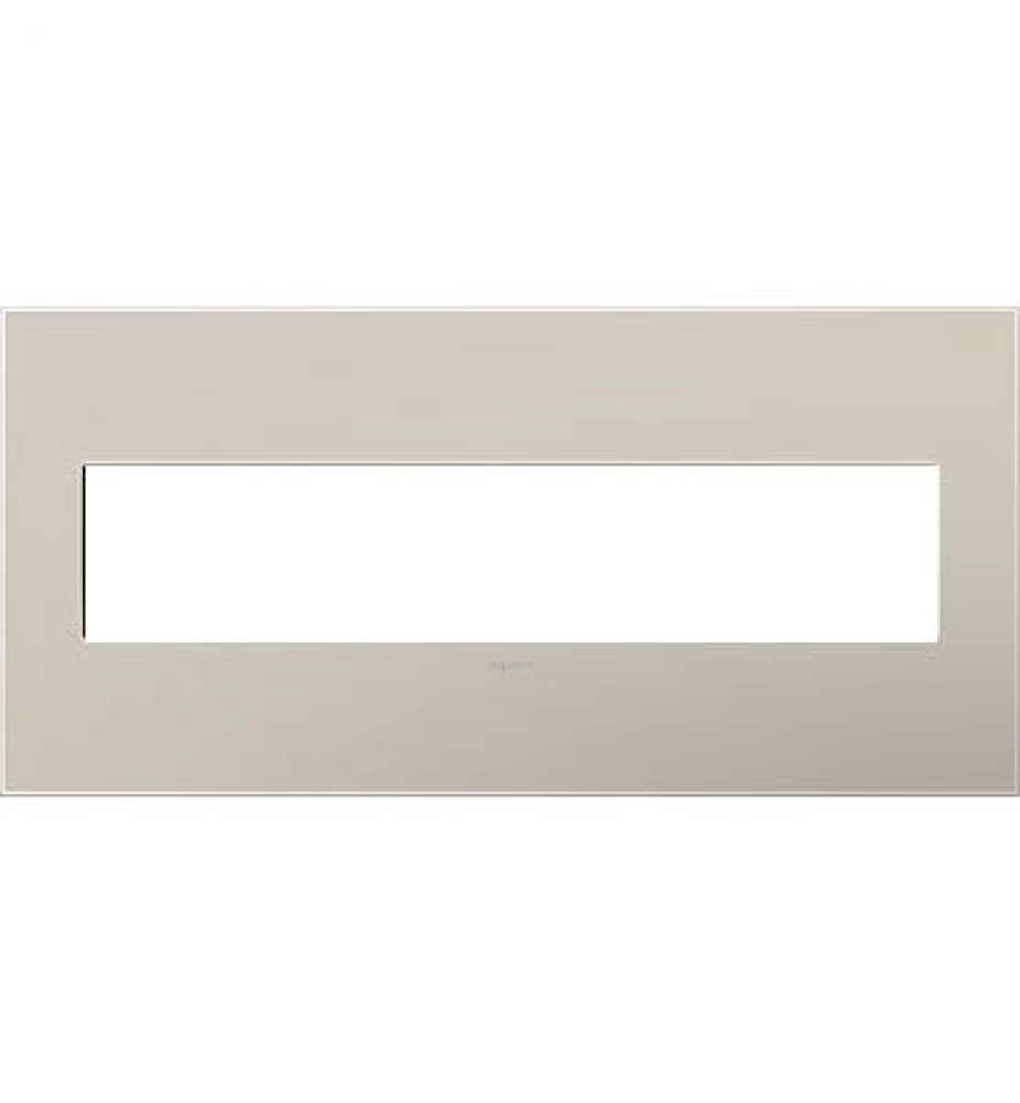 Adorne® Greige Five-Gang Screwless Wall Plate