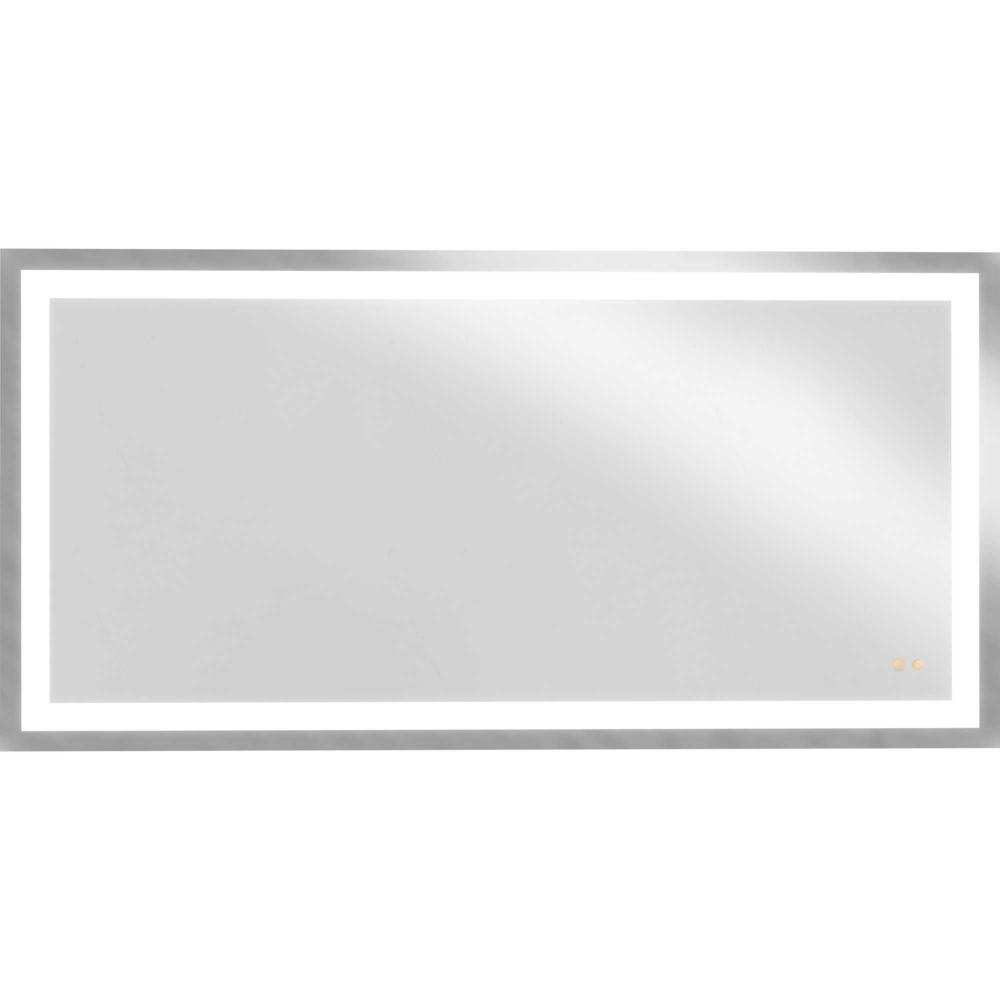 Captarent Collection 72in. x 36 in. Rectangular Illuminated Integrated LED White Color Selectable Mo