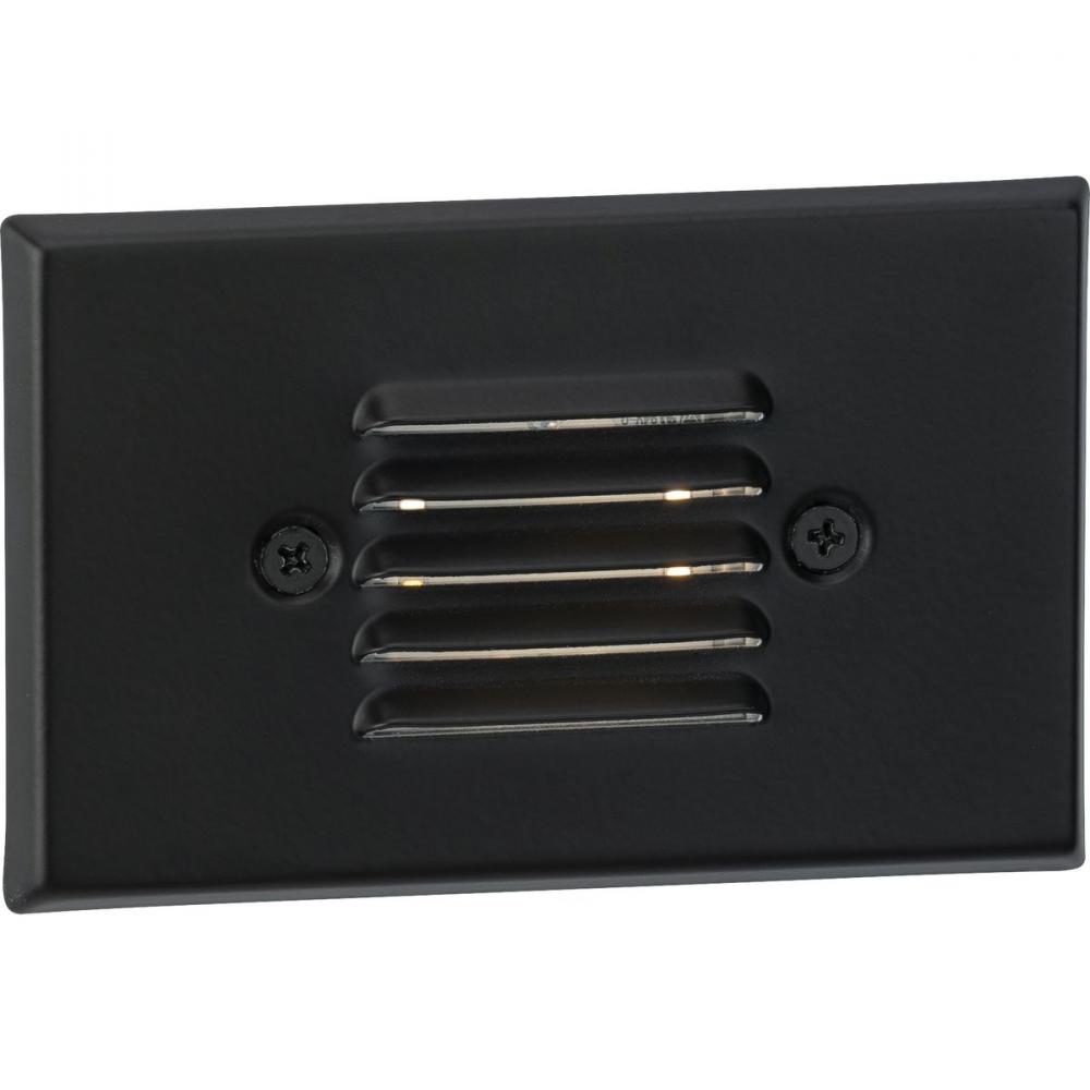 LED Indoor/Outdoor Black Integrated LED Wall or Step Light