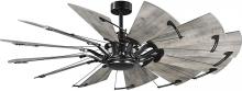 Progress P250000-31M - Springer Collection 60-Inch 12-Blade Matte Black DC Motor Farmhouse Windmill Ceiling Fan