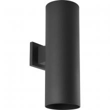 Progress P560293-031-30 - 6" LED Outdoor Up/Down Modern Black Wall Cylinder with Glass Top Lens