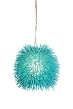 Varaluz 169M01AQ - Urchin 1-Lt Mini Pendant - Aqua Velvet