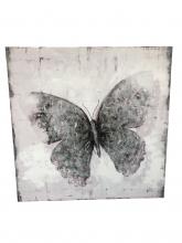Varaluz 4DWA0116 - Flutter Black and White Mixed-Media Wall Art