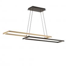 WAC US PD-81442-30-BK/AB - Double Entendre Linear Pendant