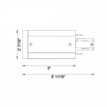 WAC US WEDL-RT-PT - RECESSED LIVE END CONNECTOR(EARTH LEFT)