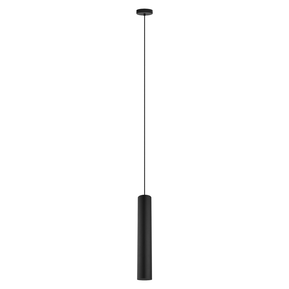 1 LT Cylinder Pendant w/ Matte Black Finish