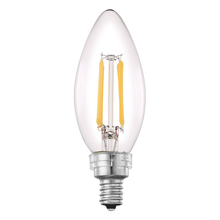 Eglo 204633A - 4W Clear LED B10-E12 Candelabra Base Bulb 450 Lumens, 3000K (10 pack)