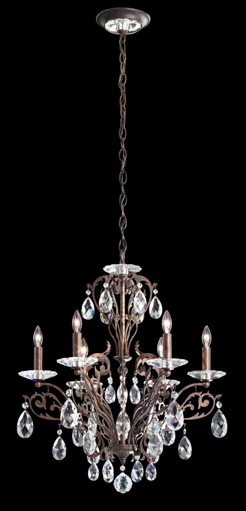 Filigrae 6 Light 120V Chandelier in Heirloom Gold with Clear Heritage Handcut Crystal