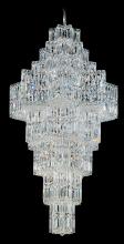 Schonbek 1870 2727-40O - Equinoxe 63 Light 120V Chandelier in Polished Silver with Clear Optic Crystal