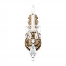 Schonbek 1870 5069-48 - La Scala 1 Light 120V Wall Sconce in Antique Silver with Clear Heritage Handcut Crystal