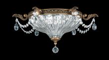 Schonbek 1870 5633-48H - Milano 2 Light 120V Flush Mount in Antique Silver with Clear Heritage Handcut Crystal
