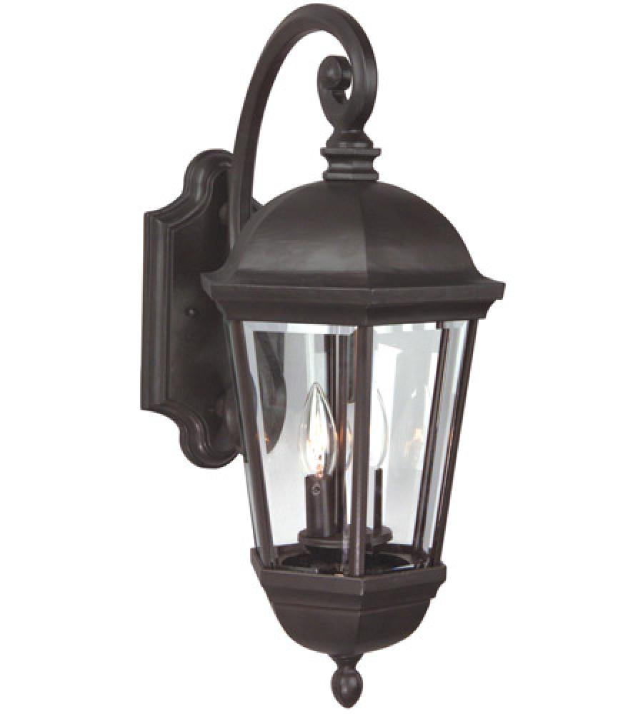 Britannia 3 Light Medium Outdoor Wall Lantern in Oiled Bronze Outdoor