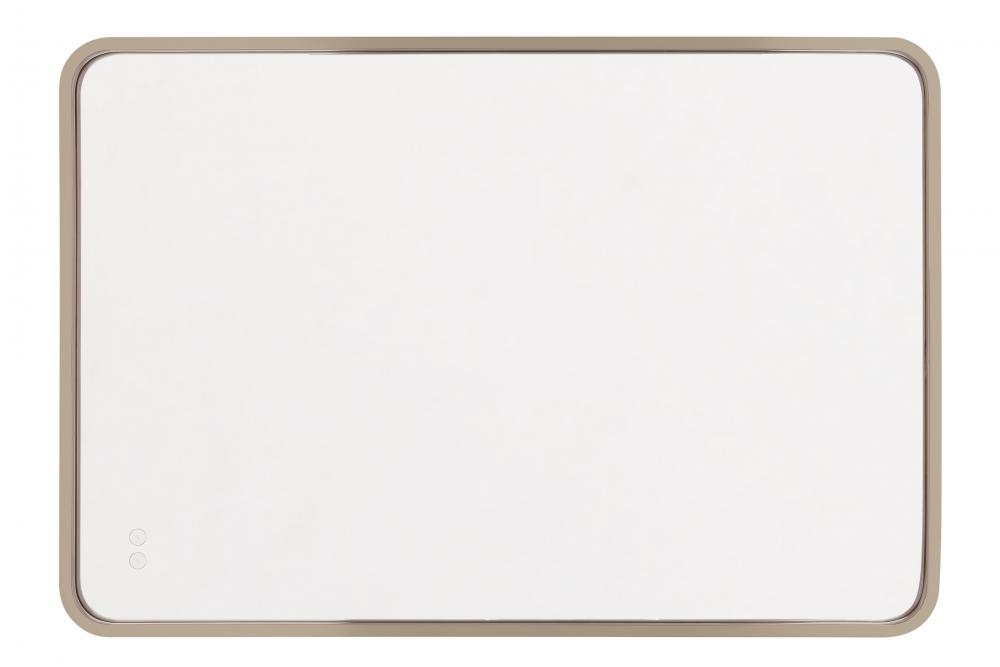 24" x 36" Rounded Corner Rectangular LED Mirror with defogger