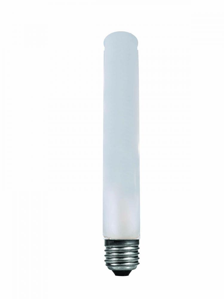 7.28" M.O.L. Frost LED T9, E26, 4W, Dimmable, 3000K (Straight Filament)