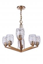 Craftmade 57326-SB - Guiding Star 6 Light Chandelier in Satin Brass