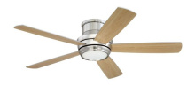 Craftmade TMPH52BNK5 - 52" Tempo Hugger in Brushed Polished Nickel w/ Brushed Nickel/Maple Blades