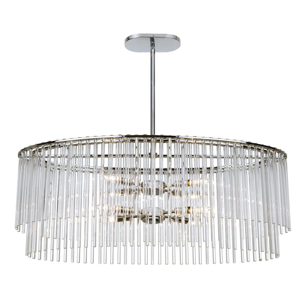 Bleecker 8 Light Polished Chrome Chandelier