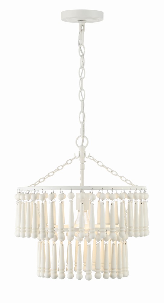 Tiana 1 Light Matte White Pendant