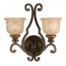 Crystorama 7402-BU - Norwalk 2 Light Bronze Umber Sconce