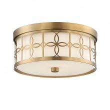 Crystorama ANN-2105-VG - Anniversary 2 Light Vibrant Gold Flush Mount