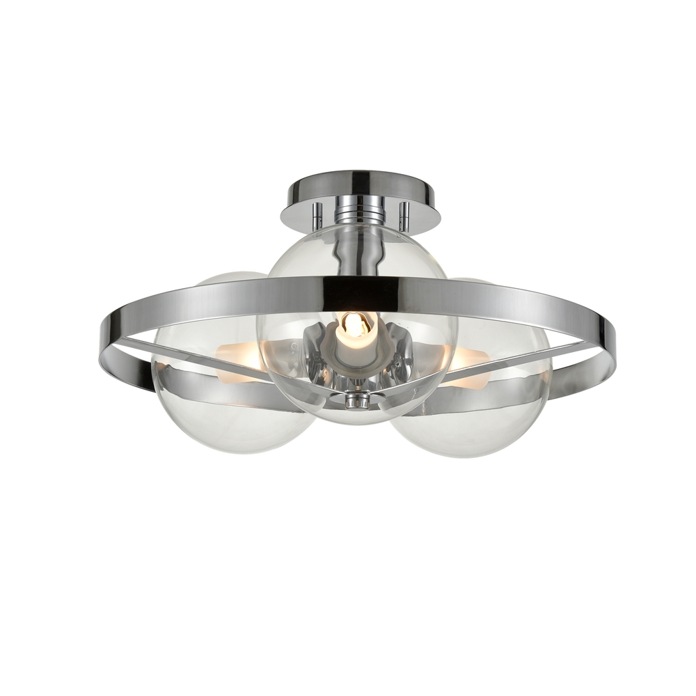 Courcelette 3 Light Semi-Flush Mount