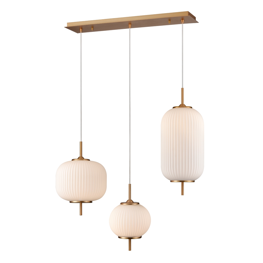 MOUNT PEARL 3LT LINEAR PENDANT