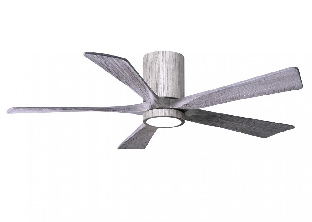 IR5HLK five-blade flush mount paddle fan in Barn Wood finish with 52” solid barn wood tone blade