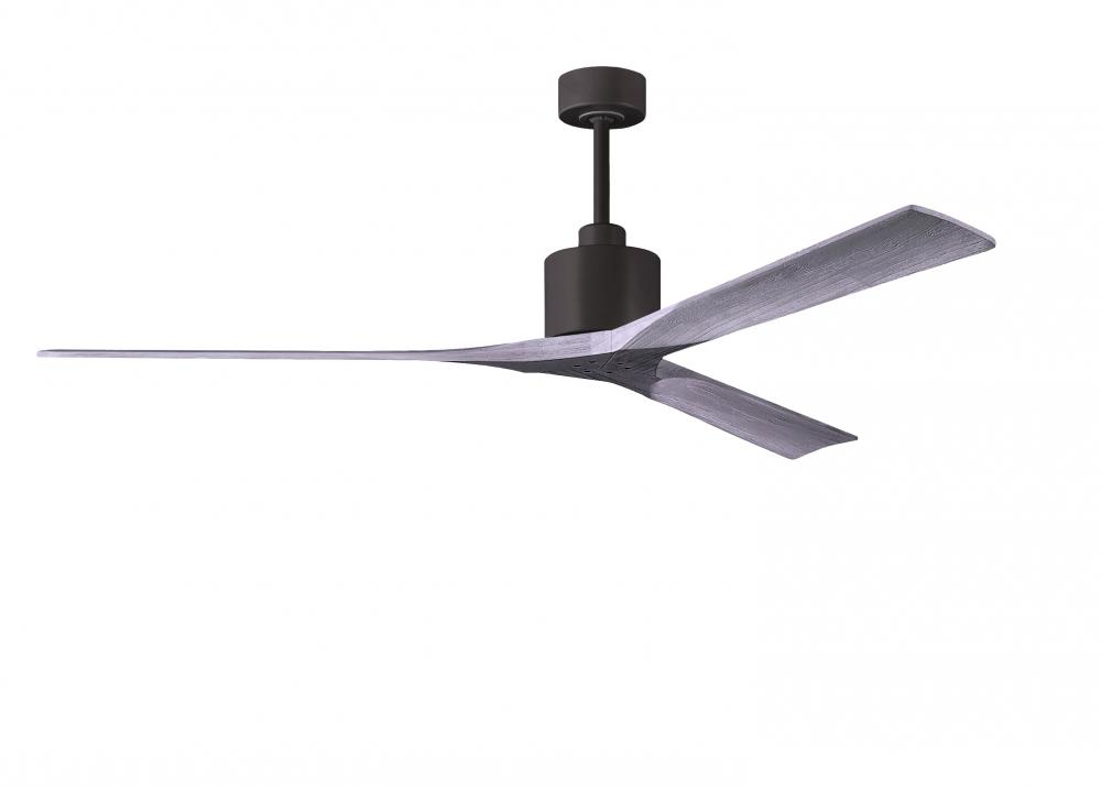Nan XL 6-speed ceiling fan in Matte White finish with 72” solid barn wood tone wood blades
