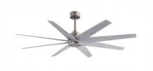 Matthews Fan Company AN-BN-BW-64 - Ariella 8-blade ceiling fan in Brushed Nickel and Barn Wood Tone blades