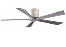 Matthews Fan Company IR5H-BW-BW-60 - Irene-5H five-blade flush mount paddle fan in Barn Wood finish with 60” solid barn wood tone bla
