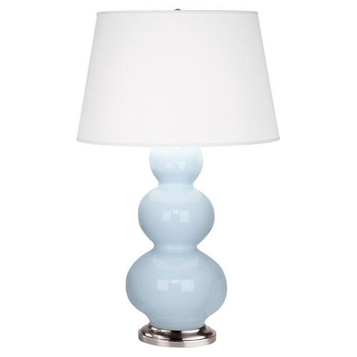 Baby Blue Triple Gourd Table Lamp