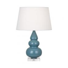 Robert Abbey OB33X - Steel Blue Small Triple Gourd Accent Lamp