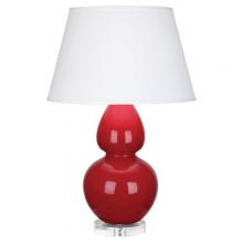 Robert Abbey RR23X - Ruby Red Double Gourd Table Lamp