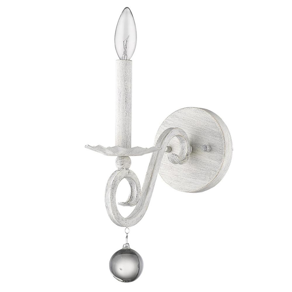 Callie 1-Light Country White Sconce