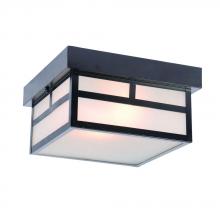 Acclaim Lighting 4710BK - Artisan Collection Ceiling-Mount 2-Light Outdoor Matte Black Light Fixture