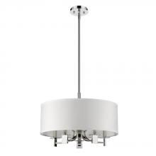 Acclaim Lighting IN21141PN - Andrea Indoor 5-Light Pendant W/Fabric Shade In Polished Nickel