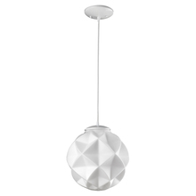 Acclaim Lighting IN31210WH - Nova 1-Light White Mini Pendant With Geometric Globe Shade