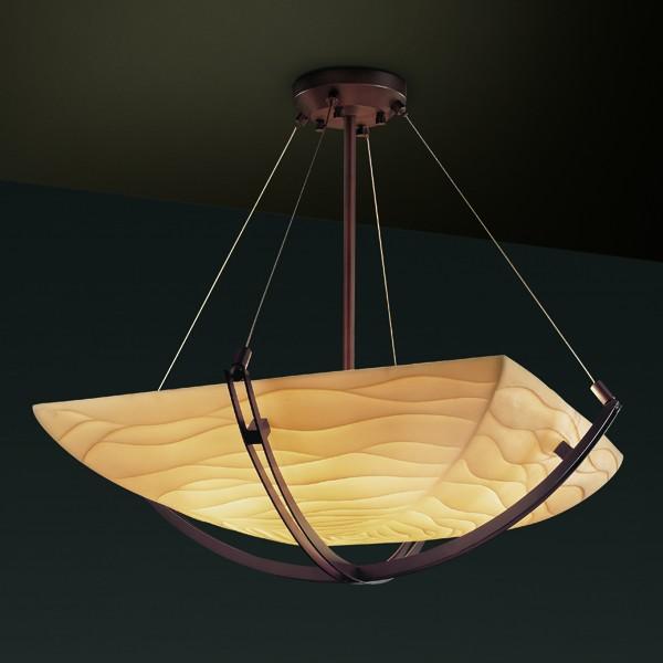 36" LED Pendant Bowl w/ Crossbar