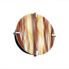 Justice Design Group 3FRM-5545-TILE-NCKL - 12" Round Clips Flush-Mount