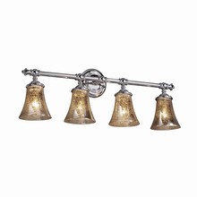 Justice Design Group FSN-8524-20-MROR-CROM - Tradition 4-Light Bath Bar