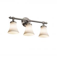 Justice Design Group CLD-8523-20-NCKL - Tradition 3-Light Bath Bar