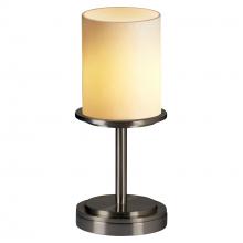 Justice Design Group CNDL-8798-10-CREM-NCKL - Dakota 1-Light Table Lamp (Short)
